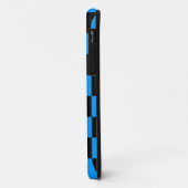 Corey Tiger 80s Neon Schaakbord (Blauw) Case-Mate iPhone Case (Achterkant/links)