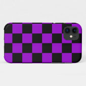 Corey Tiger 80s Neon Schaakbord (Paars) Case-Mate iPhone Case (Achterkant (horizontaal))