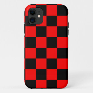 Corey Tiger 80s Neon Schaakbord (Rood) Case-Mate iPhone Case