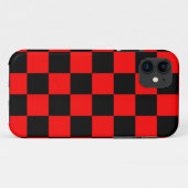 Corey Tiger 80s Neon Schaakbord (Rood) Case-Mate iPhone Case (Achterkant (horizontaal))
