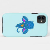 Corey Tiger 80s Neon Springende Tijger (Blauw) Case-Mate iPhone Case (Achterkant (horizontaal))