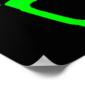 Corey Tiger 80s Neon Sunbril Splatter Poster (Hoek)