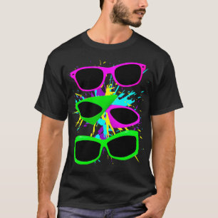 Corey Tiger 80s Neon Sunbril Splatter T-shirt