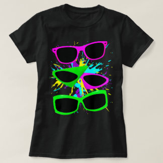Corey Tiger 80s Neon Sunbril Splatter T-shirt