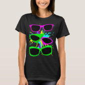Corey Tiger 80s Neon Sunbril Splatter T-shirt (Voorkant)