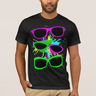 Corey Tiger 80s Neon Sunbril Splatter T-shirt