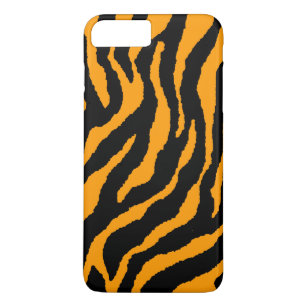 Corey Tiger 80s Neon Tiger Stripes (Oranje) Case-Mate iPhone Case