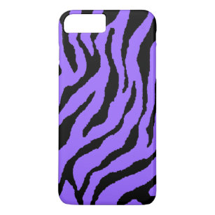 Corey Tiger 80s Neon Tiger Stripes (Paars+zwart) Case-Mate iPhone Case