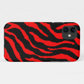 Corey Tiger 80s Neon Tijgerstrepen (Rood) Case-Mate iPhone Case (Achterkant (horizontaal))