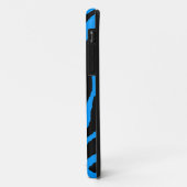 Corey Tiger 80s Neon Tijgerstrepen (Tealblauw) Case-Mate iPhone Case (Achterkant/links)