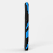 Corey Tiger 80s Neon Tijgerstrepen (Tealblauw) Case-Mate iPhone Case (Achterkant/rechts)