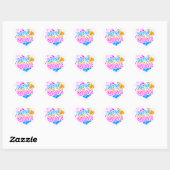 Corey Tiger 80s New Wave Neon Spatten Hart Sticker (Vel)