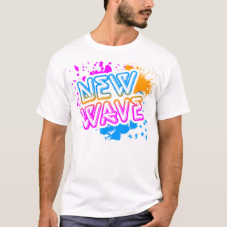 Corey Tiger 80s  New Wave Neon Splatter T-shirt