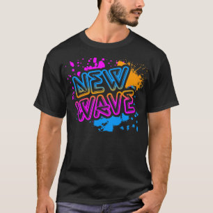 Corey Tiger 80s New Wave Neon Splatter T-shirt