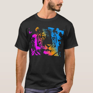 Corey Tiger 80's New Wave Tiger Face T-shirt