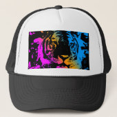 COREY TIGER 80'S NEW WAVE TIGER GEZICHT TRUCKER PET (Voorkant)