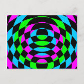 Corey Tiger 80's  Op Art Briefkaart (Voorkant)