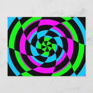 Corey Tiger 80's  Op Art Briefkaart