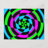 Corey Tiger 80's  Op Art Briefkaart (Voorkant)