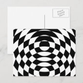Corey Tiger 80's  Op Art Briefkaart (Voorkant / Achterkant)