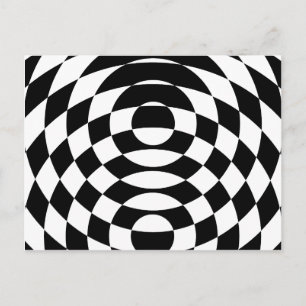 Corey Tiger 80's  Op Art Briefkaart