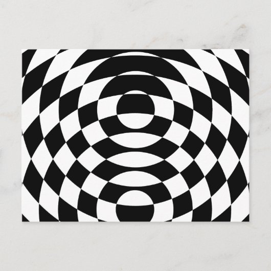 Corey Tiger 80's  Op Art Briefkaart (Voorkant)