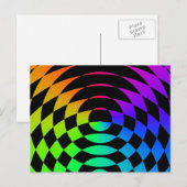 Corey Tiger 80's Op Art Briefkaart (Voorkant / Achterkant)