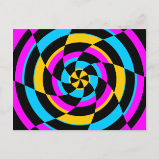 Corey Tiger 80's  Op Art Briefkaart