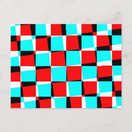 Corey Tiger 80's  Op Art Briefkaart (Voorkant)