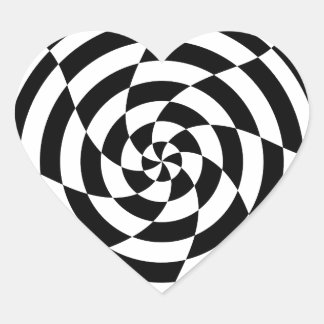 Corey Tiger 80's Op Art Hart Sticker