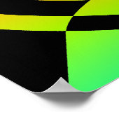 Corey Tiger 80's Op Art Poster (Hoek)