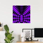 Corey Tiger 80's  Op Art Poster (Thuiskantoor)