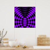 Corey Tiger 80's  Op Art Poster (Keuken)