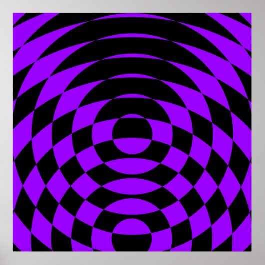 Corey Tiger 80's  Op Art Poster (Voorkant)