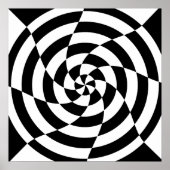 Corey Tiger 80's  Op Art Poster (Voorkant)