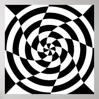 Corey Tiger 80's Op Art Poster
