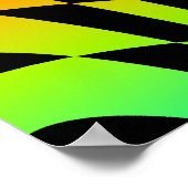 Corey Tiger 80's  Op Art Poster (Hoek)