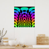 Corey Tiger 80's  Op Art Poster (Keuken)