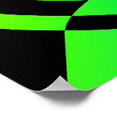 Corey Tiger 80's  Op Art Poster (Hoek)