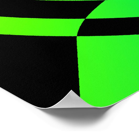 Corey Tiger 80's  Op Art Poster (Hoek)