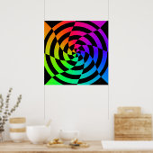 Corey Tiger 80's  Op Art Poster (Keuken)