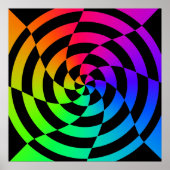 Corey Tiger 80's  Op Art Poster (Voorkant)