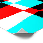 Corey Tiger 80's  Op Art Poster (Hoek)