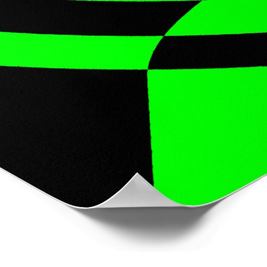 Corey Tiger 80's  Op Art Poster (Hoek)