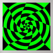 Corey Tiger 80's  Op Art Poster (Voorkant)