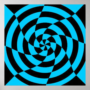 Corey Tiger 80's Op Art Poster