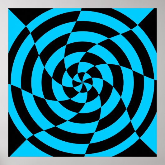 Corey Tiger 80's  Op Art Poster (Voorkant)