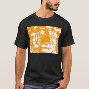 COREY TIGER 80's ORANJE TIJGERGEZICHT T-shirt