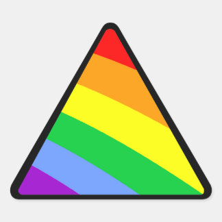 Corey Tiger 80s Rainbow-driehoek Sticker