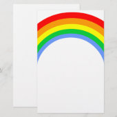 Corey Tiger 80s  regenboog Briefpapier (Voorkant / Achterkant)